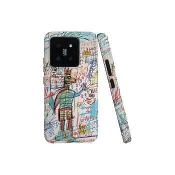 Keshami PC Material Fully Enclosed Impact Resistant Matte Crown Graffiti Phone Cases Suitable For Xiaomi 14/14pro