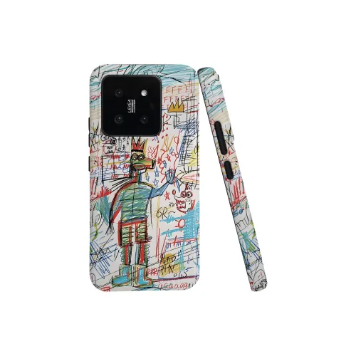 Keshami PC Material Fully Enclosed Impact Resistant Matte Crown Graffiti Phone Cases Suitable For Xiaomi 14/14pro
