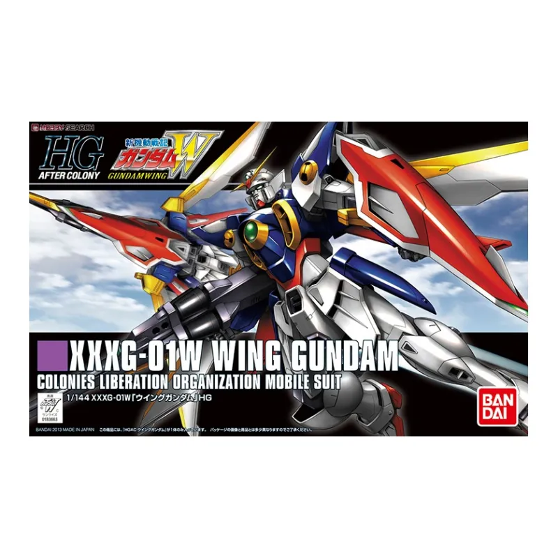 BANDAI HG New Mobile Report Gundam Wing Gundam Model Kits 13cm-1