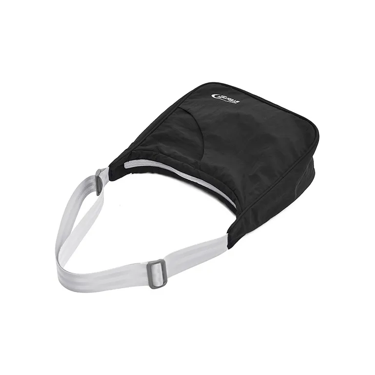 MYEDITION 6L Shoulder Bag, Crossbody Bag, Outdoor Bag Nylon Black/Brick Red/Light Blue Unisex-4