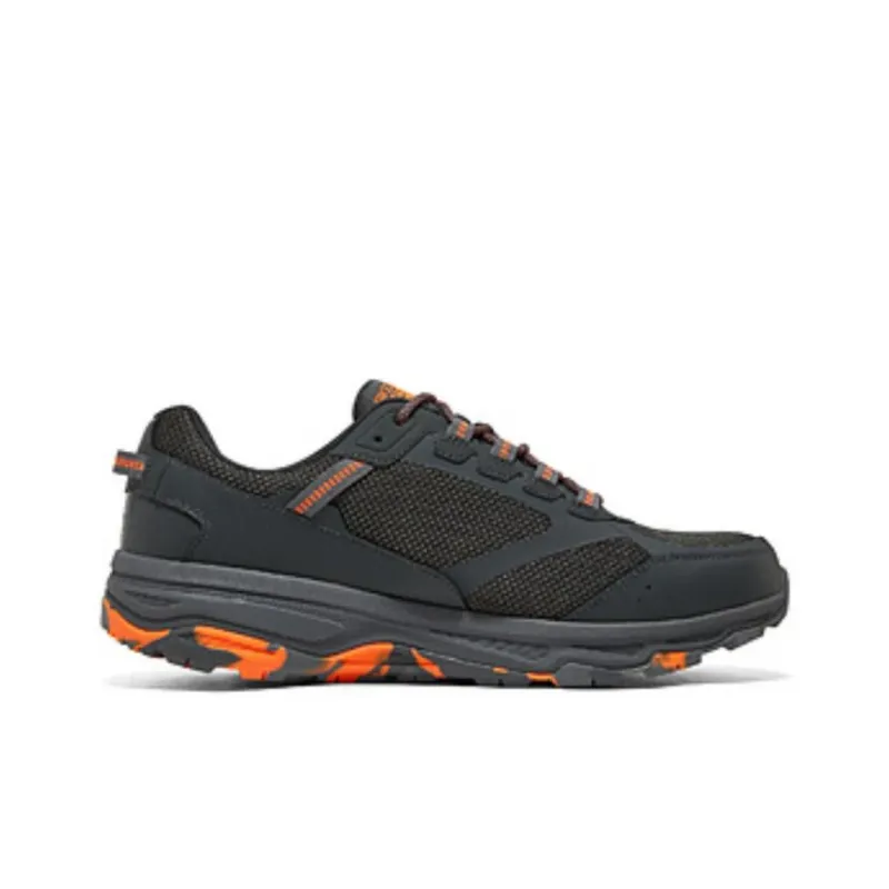 Skechers Cushioning Rebound Low Top Running Shoes Men's Gray Orange-1