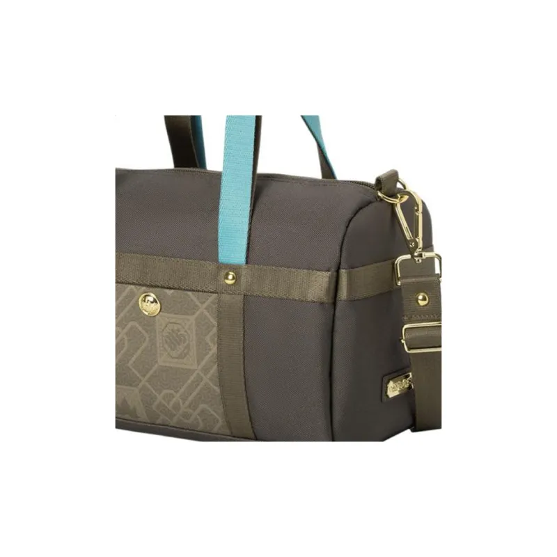LiNing Jiangzuo Fengliu Collection Canvas Portable One Shoulder Canvas Bag Crossbody Bag Regular Unisex Brown-3