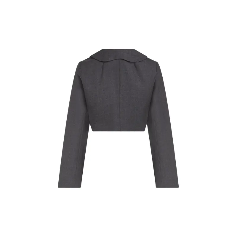 Sandy Liang Cropped Coats Women's Black-1