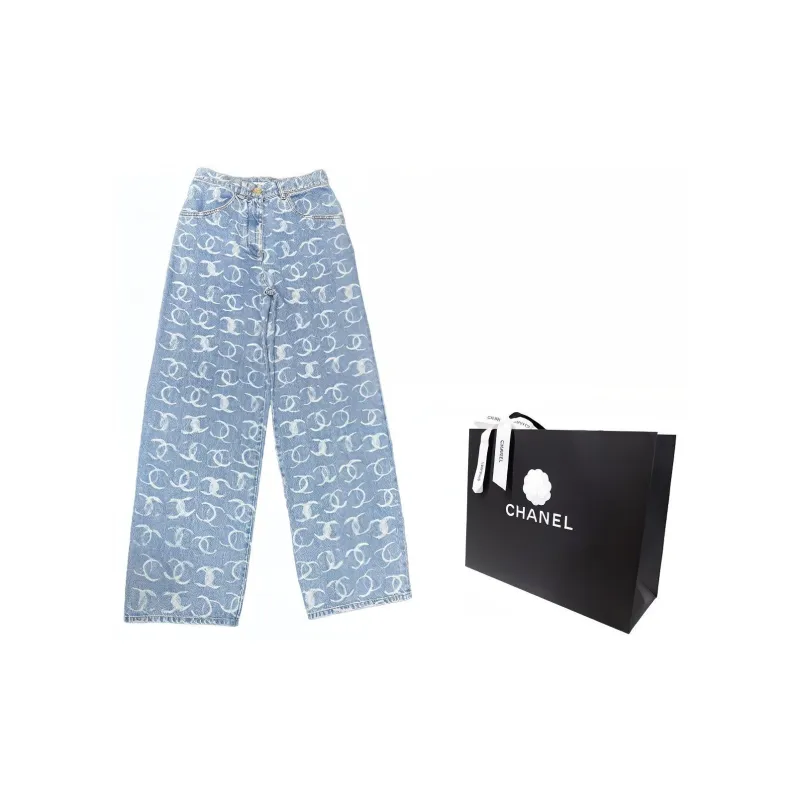 CHANEL Jeans Women's Blue-2