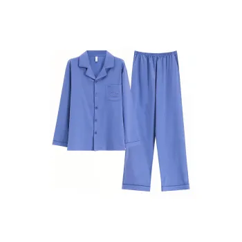 Mulong Family Pajama Set Men's Blue