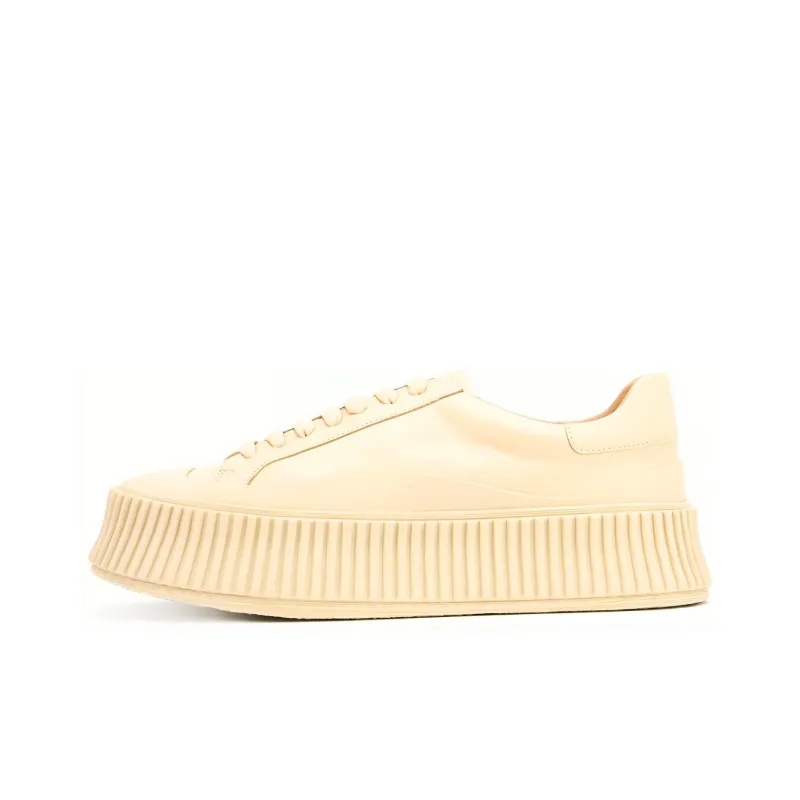 JIL SANDER Low-Top Platform Shoes Women's Beige Yellow-0