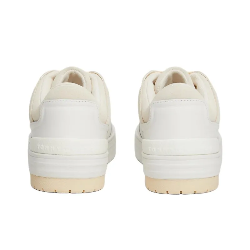 Tommy Hilfiger Low-Top Skateboard Shoes Women's White Yellow-4