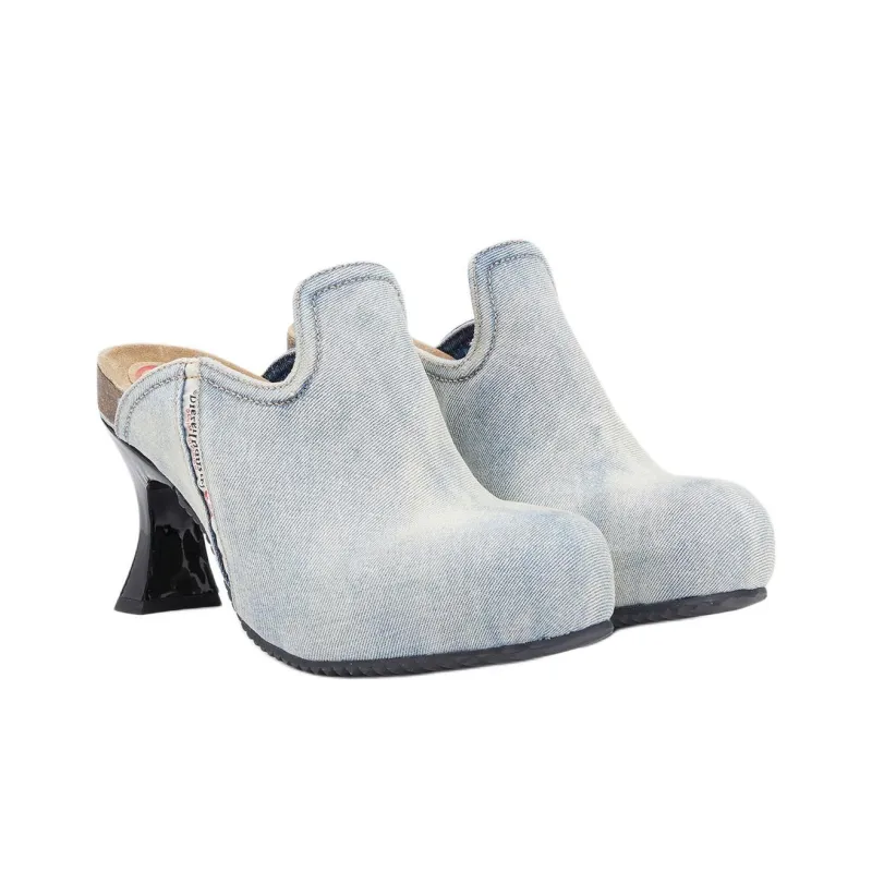 DIESEL D-Woodstock W 80mm Denim Mules-2