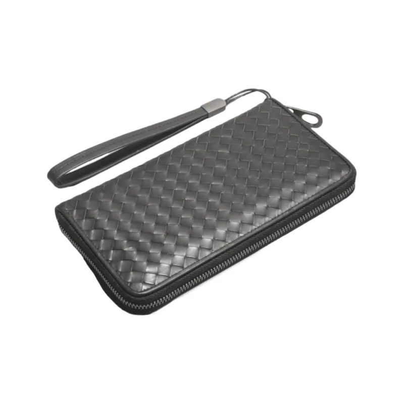 CMLZIUA Top Grain Cow Leather Clutch Large Size Unisex-1