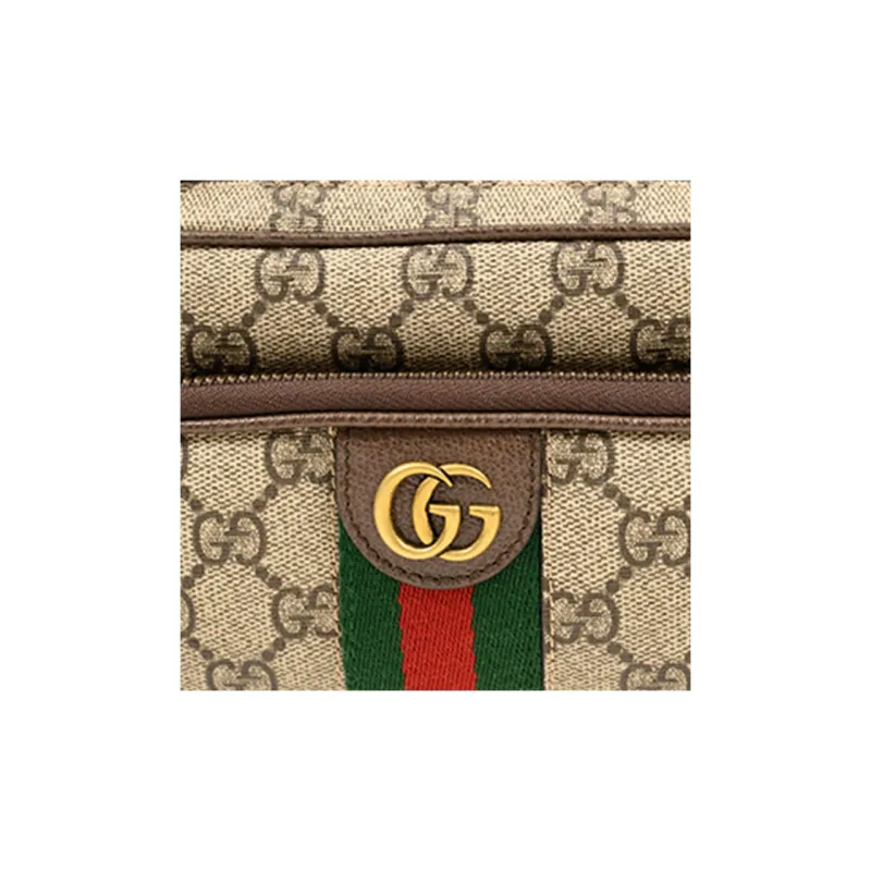 GUCCI Ophidia Canvas With Leather Trim Crossbody Bag, Shoulder Bag Men's-8