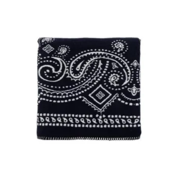 GIVENCHY Wool Knit Scarves Men's Black