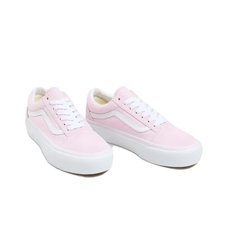 Vans Anti Slip Wear Resistant Low Top Skateboard Shoes Unisex Pink-2