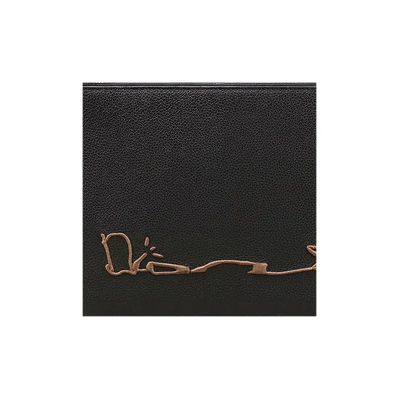 DIOR CACTUS JACK Collaboration Grained Calfskin Handbag Clutch Men's Black-2