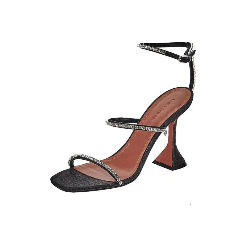 AMINA MUADDI Gilda 95mm Suede Sandals-2