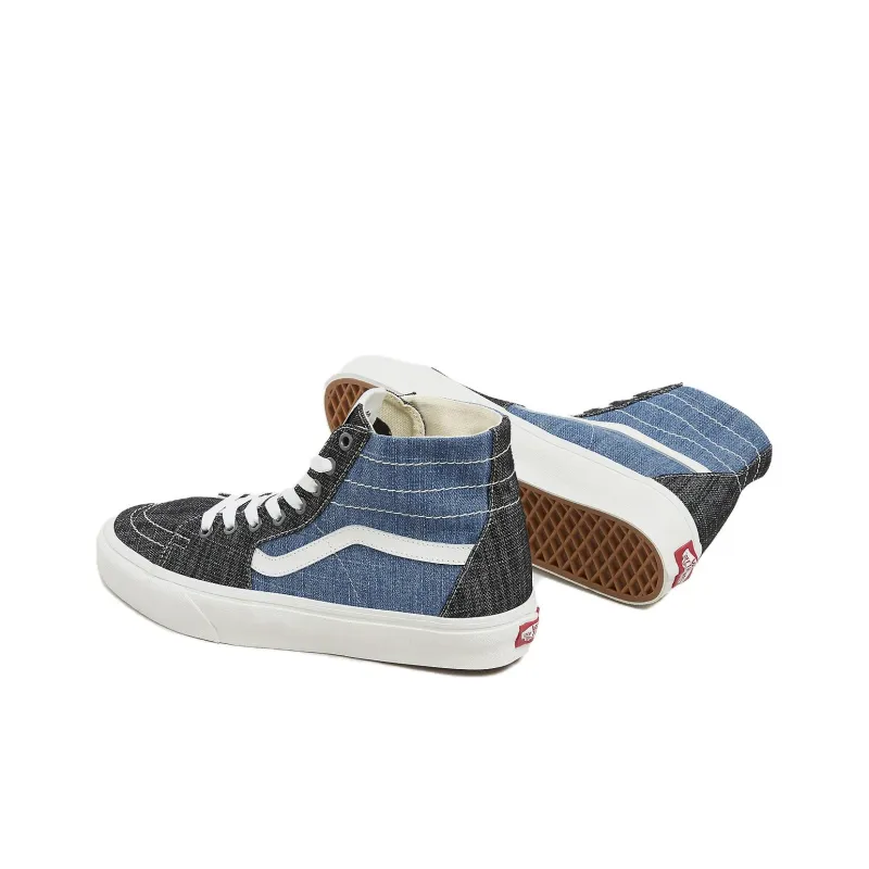 Sk8 Vans Hi Tapered 'Threaded Denim Black Blue'-2