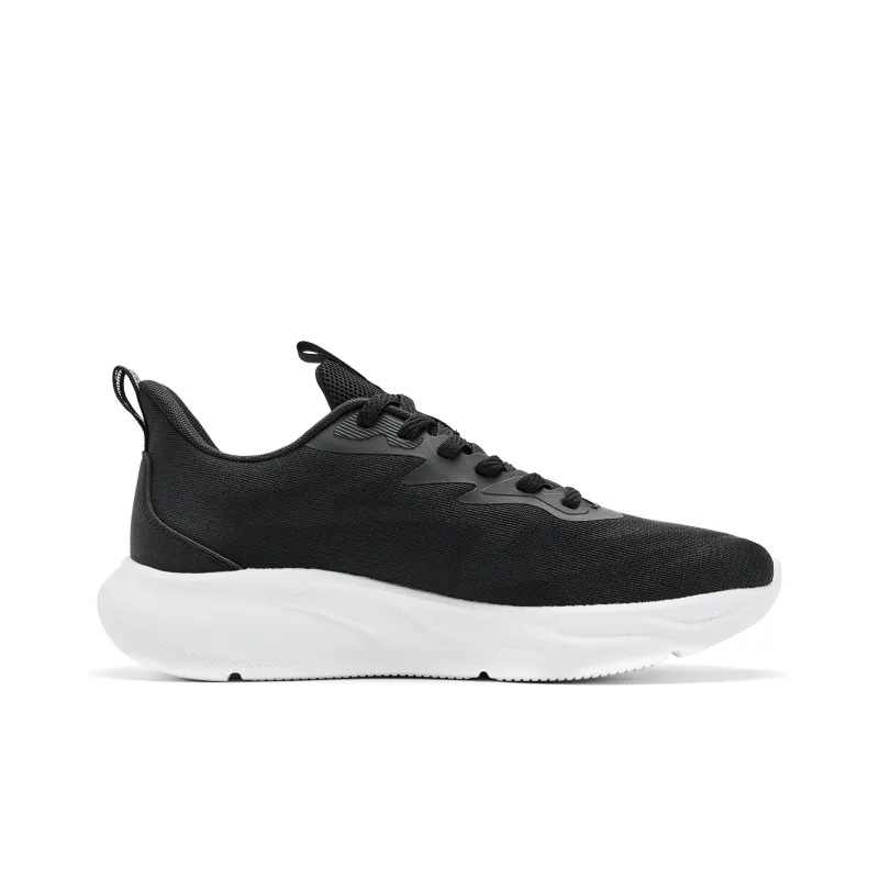 QIAODAN Yuebu 2.0 Cushioning Abrasion Resistant Lightweight Low Top Q COZY SOFT Casual Running Shoes Men's Black White-1