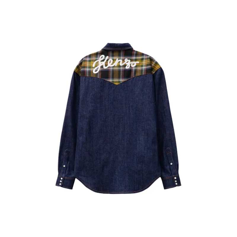 KENZO Buttoned Denim Shirt-1
