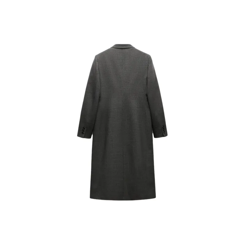 ZARA ZW Series Coat Women's Zebra Print Gray-1