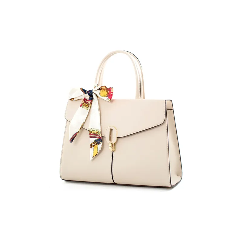 Vigno Synthetic Leather One Shoulder Handbag Regular Women's Ecru-2