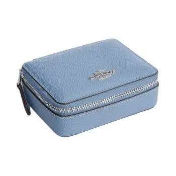 COACH Jewelry Bo Leather Storage Bag Mini Women's Cornflower