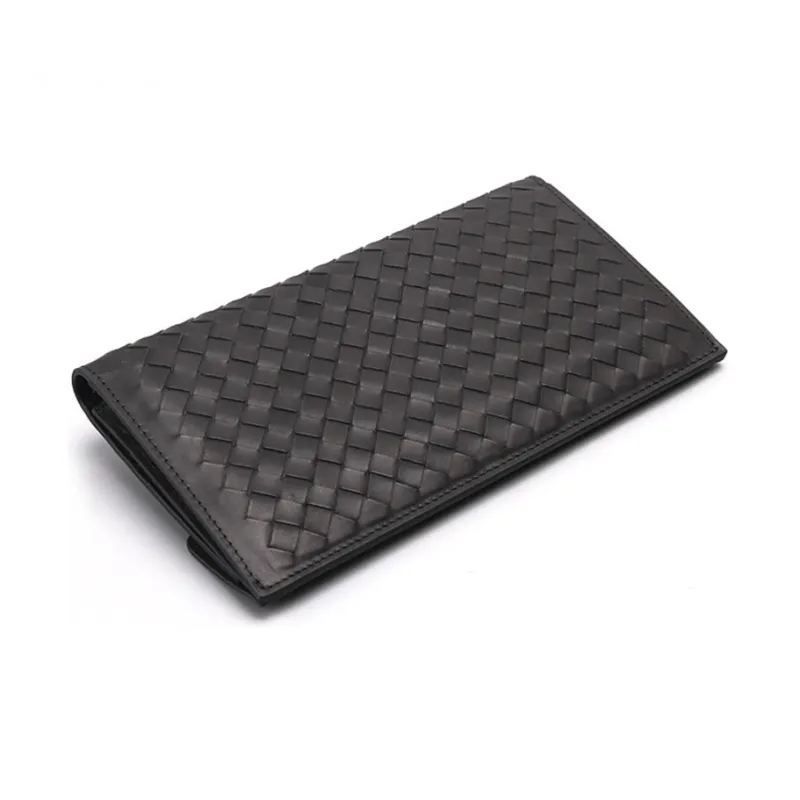 CMLZIUA Cow Leather Wallet Unisex Black-3