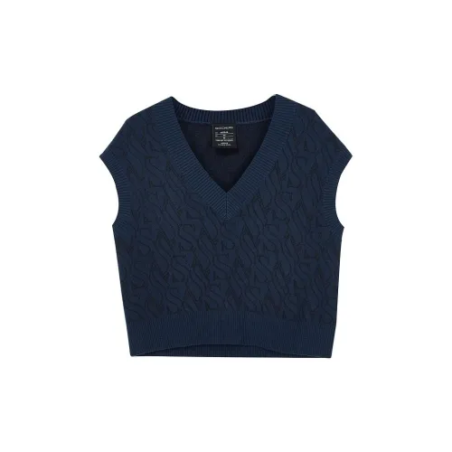 Skechers Tank Tops Women's Navy Blue