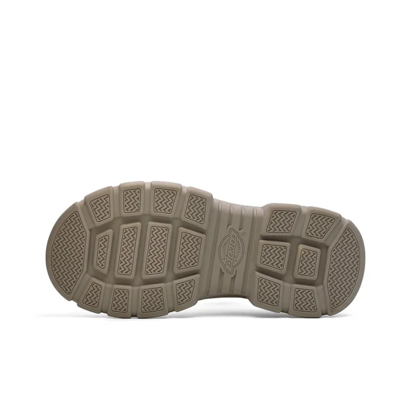 Dickies Patchwork Collection Minimalist Style Milk Foam Low Top Skateboard Shoes Women's Beige-4