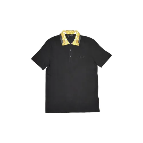 VERSACE Polo Shirts Men Black