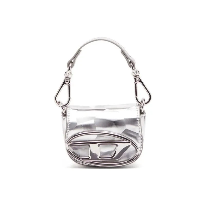 DIESEL Polyurethane Crossbody Bag Extra Mini Women's Silver-0