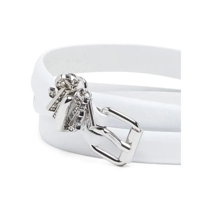 DIESEL B Charm Loop Leather Belt-2