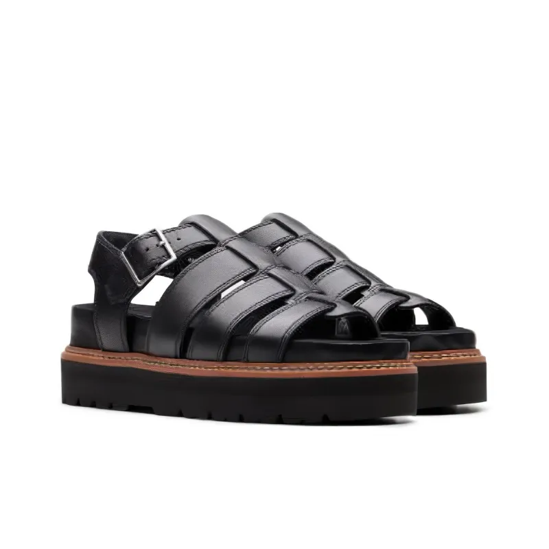 Clarks Beach Sandals Women's Black-2