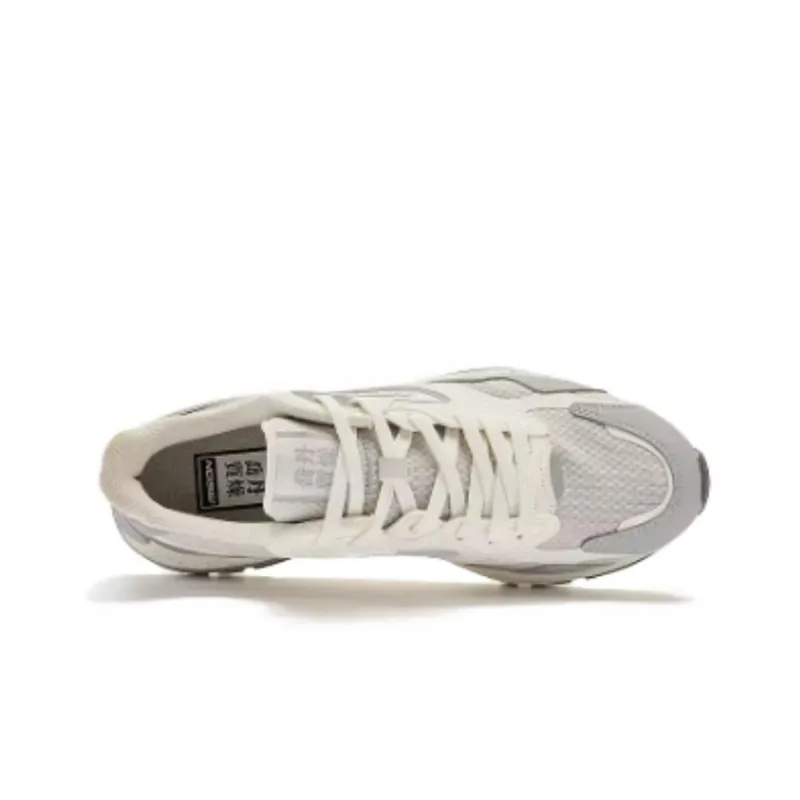 QIAODAN Vertical And Horizontal V Cushioning Wear Resistant Low Top Casual Shoes Men's White Gray-2