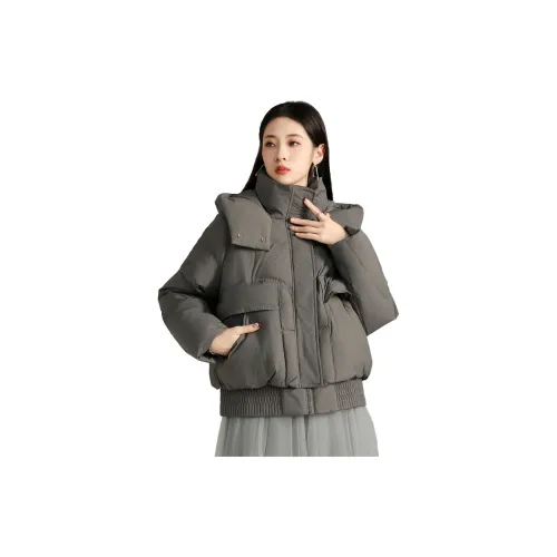 SMEN Down Jackets Women's Gray