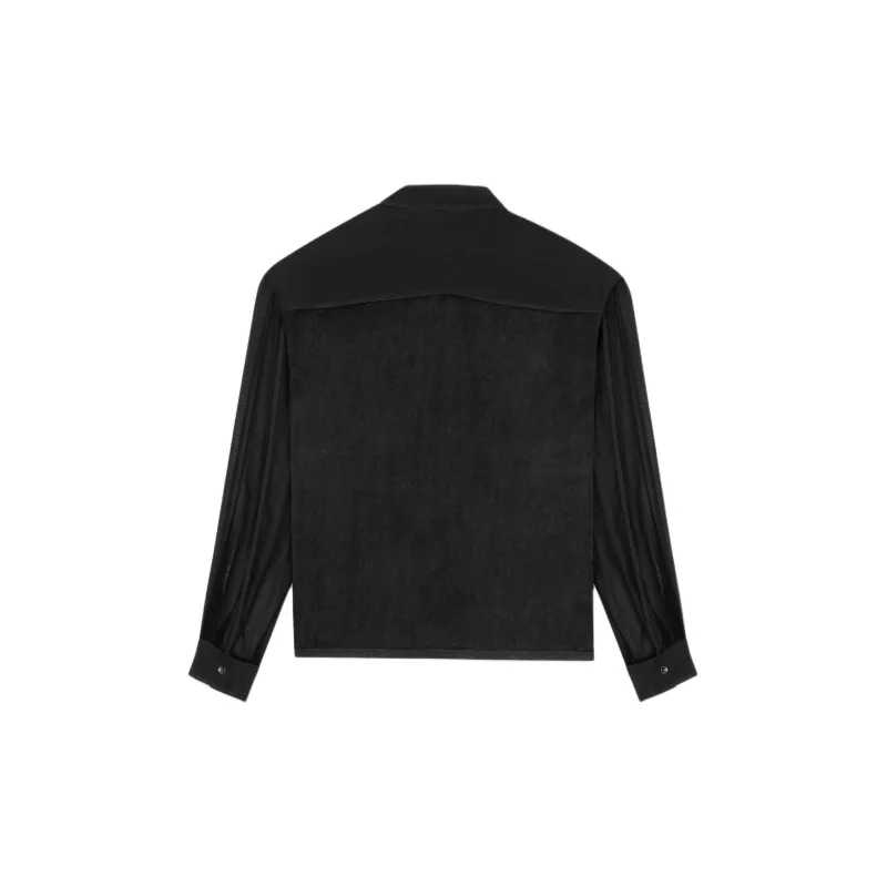 SAINT LAURENT Buttoned Long Sleeved Shirt-1