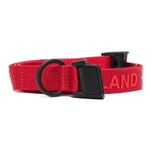 STONE ISLAND Two-Tone Design Belt Men's Red