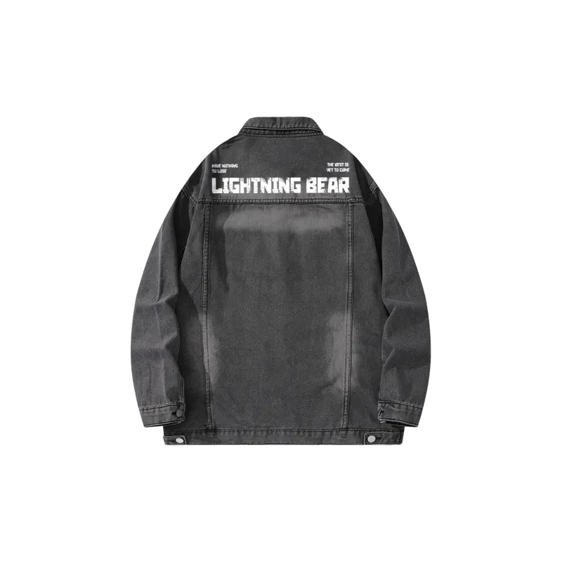 LIGHTNING BEAR Denim Jacket Unisex-1