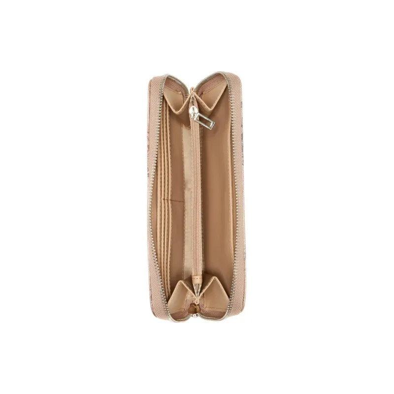 GUESS Artificial Saffiano Leather Wallet Women's Taupe-2