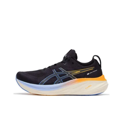 Asics GEL-NIMBUS 26 Running Shoes Men Low-Top Black/Orange