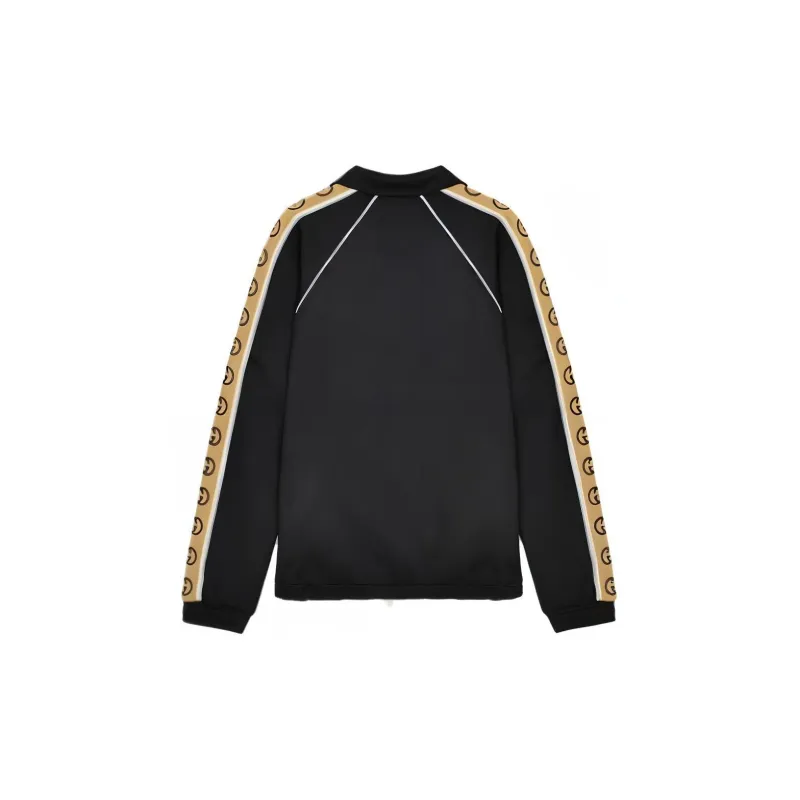GUCCI Interlocking GG stripe Zipped Jacket-1