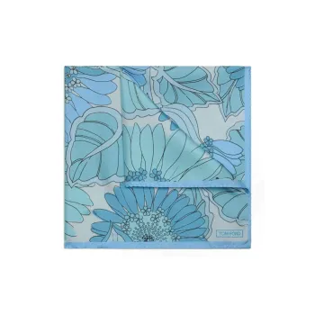 TOM FORD Square Scarf Men's Blue