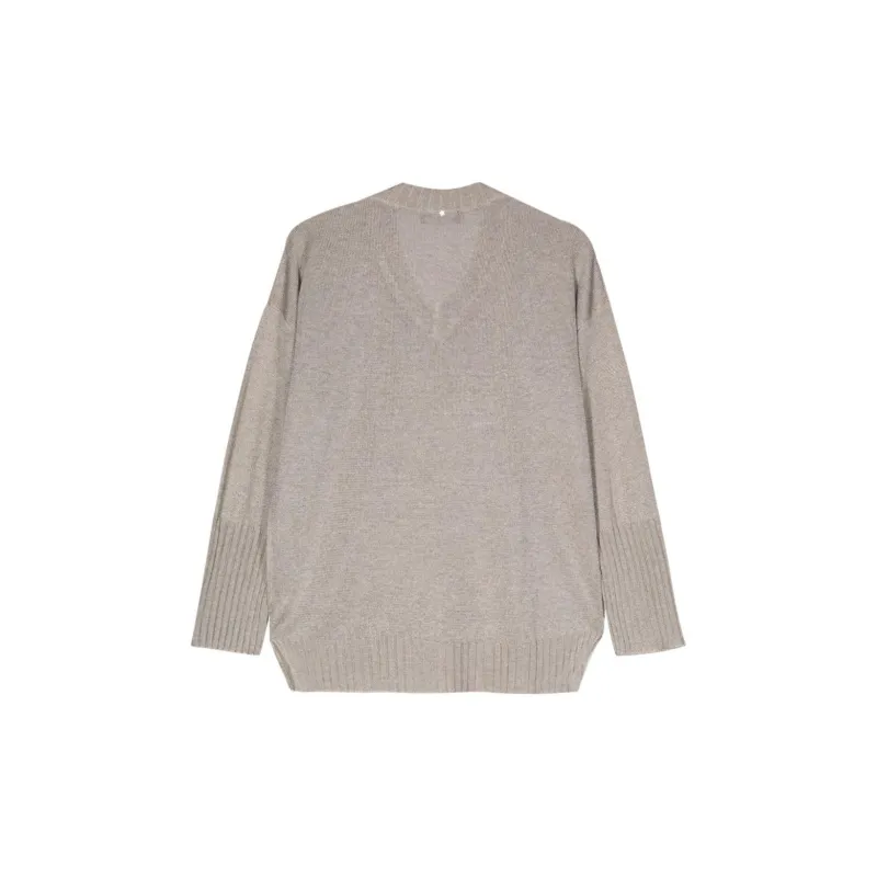 Lorena Antoniazzi Metallic threading Knitted Jumper-1