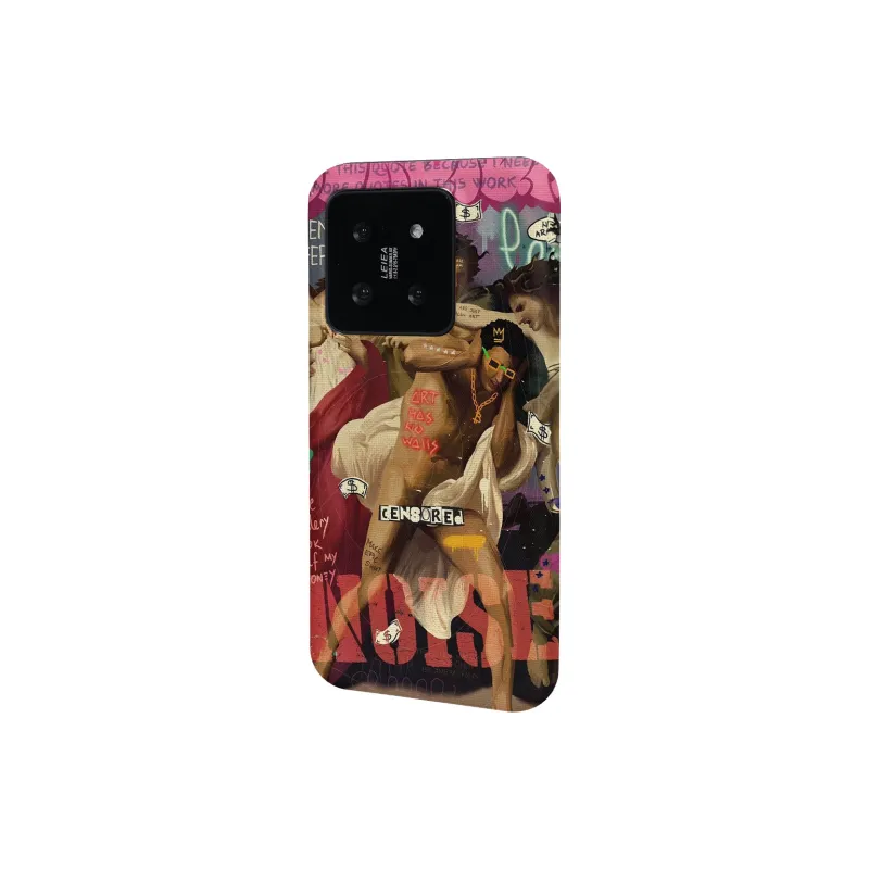 Keshami PC Material Fully Enclosed Impact Resistant Matte Earplugs Phone Cases Compatibility  Xiaomi 15 Pro/14 Pro-3