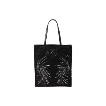 PRADA Recycled Nylon Tote Bag Shopping Bag Handbag Large Size Women's Black