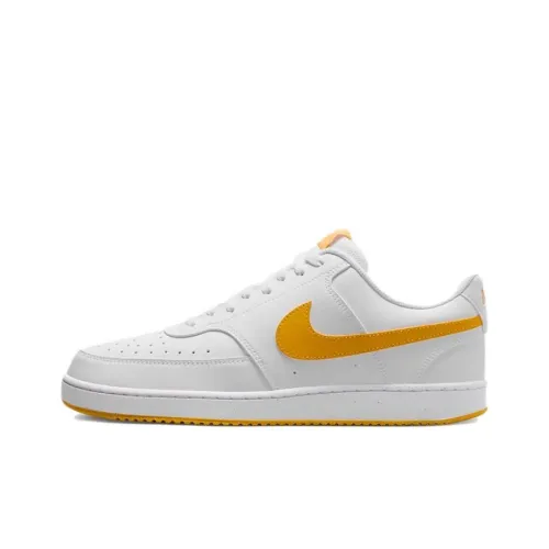 Nike Court Vision Skateboard Shoes Men Low-Top White/Orange