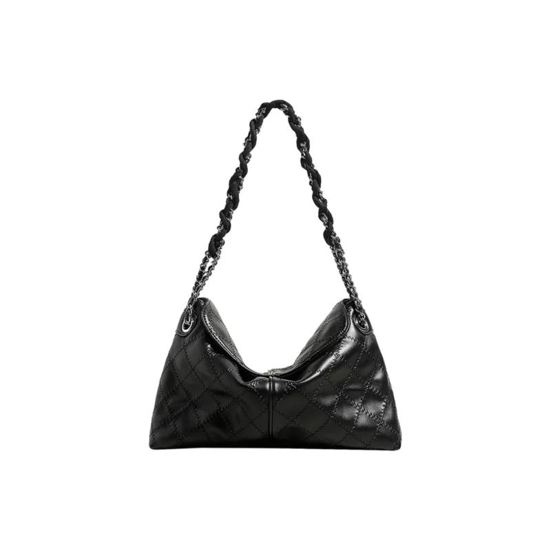 ROSEROOEN Calfskin Handbag Shoulder Bag Regular Women's Black/Ecru-0