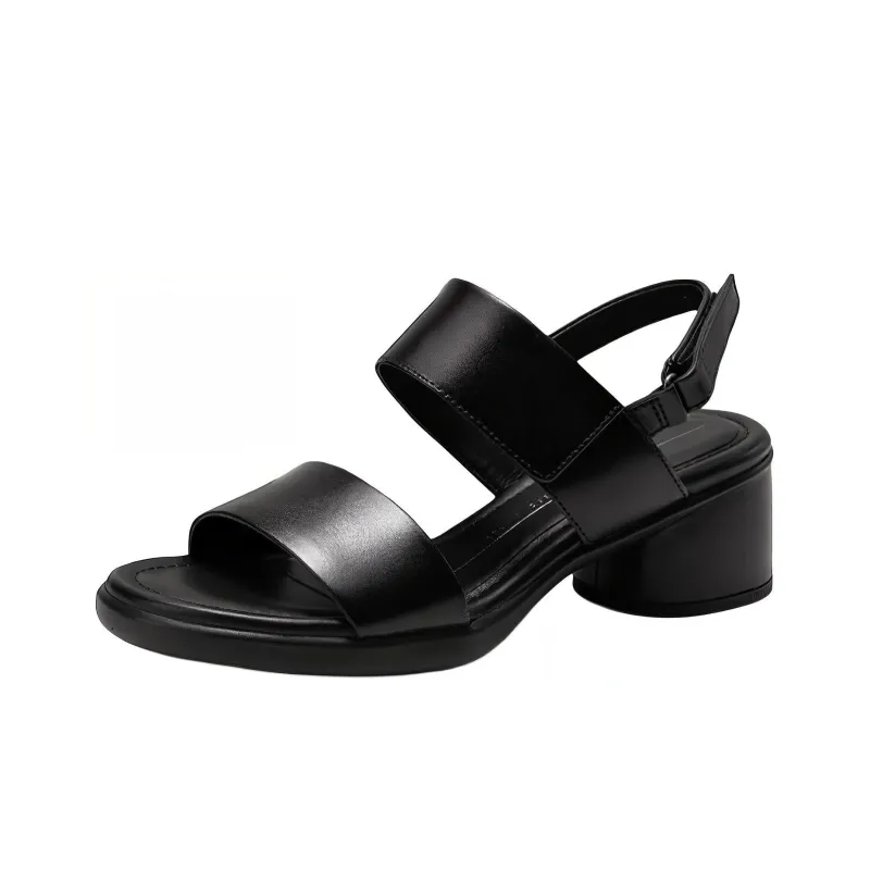 Ecco One Strap Sandals 5.5cm Women's Black-1