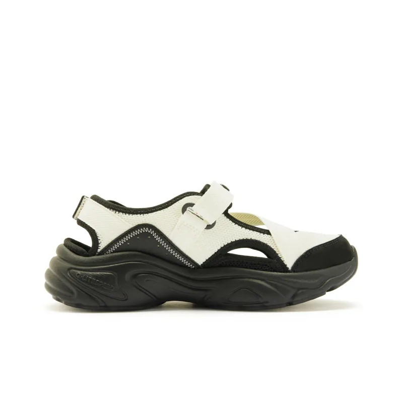 QIAODAN Anti Slip Wear Resistant Beach Sports Sandals, River Trekking Shoes Women's White Black-1