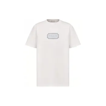 DIOR SS22 Drop Shoulder Sleeve T Shirt Men's White