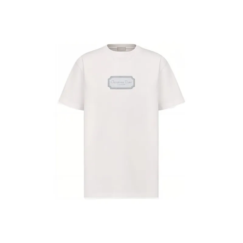 DIOR SS22 Drop Shoulder Sleeve T Shirt Men's White-0