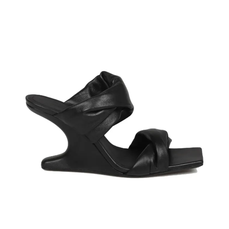 RICK OWENS Cantilever 110mm Mules-1